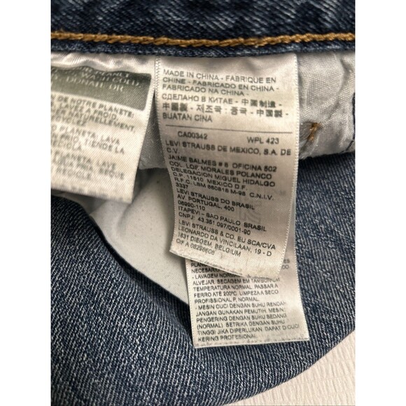 Levis 501 CT Jeans Mens 30x34 Customized Tapered Button Fly Medium Wash - Picture 3 of 10